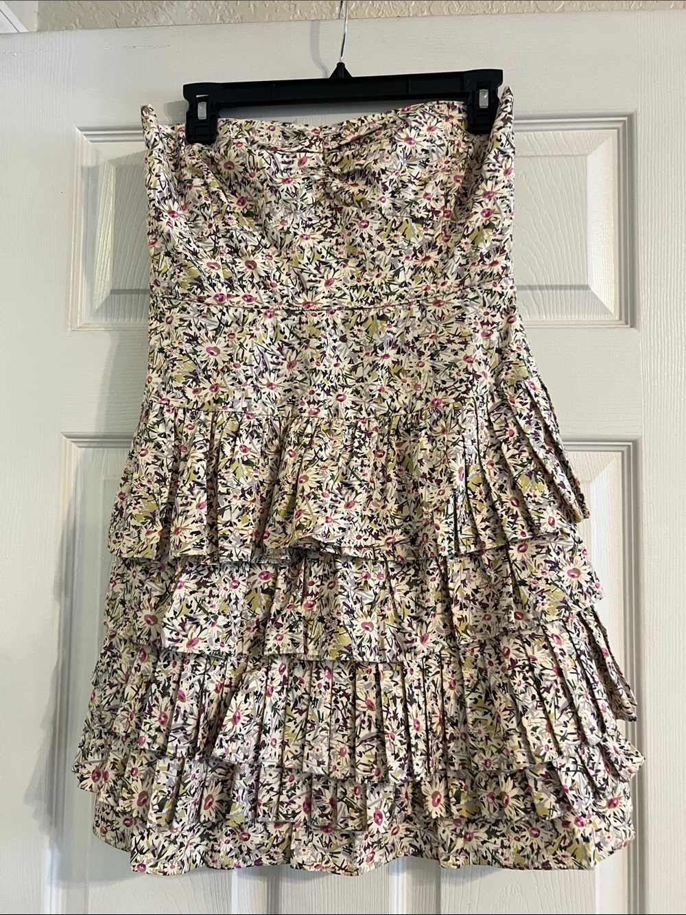J.Crew Floral Tiered Ruffle Dress